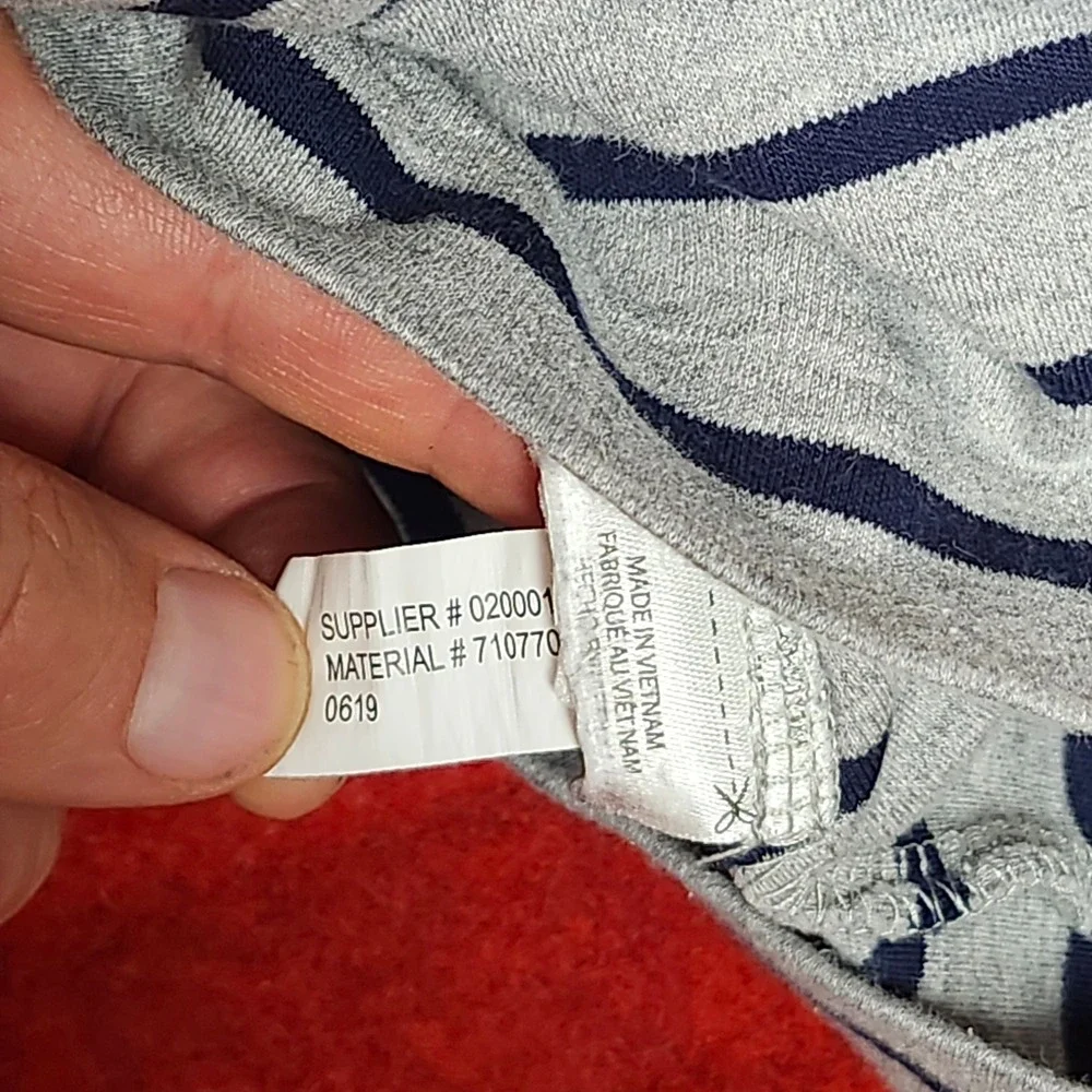 Polo Ralph Lauren Striped Long Sleeve T Shirt Mens Large Gray Flesh Pony
